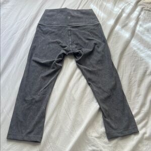 Nwot lululemon grey capri leggings